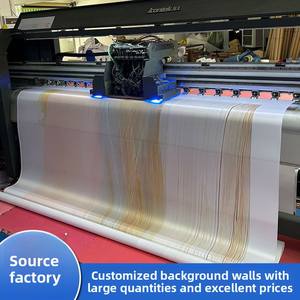 Murales de Pared Personalizados Modernos de Tela de Terciopelo Resistentes a la Humedad para <span class=keywords><strong>Paredes</strong></span> de TV, Murales de Pared en Relieve a Gran Escala sin Costuras - Product Image 2