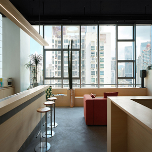 创意工作工作室的工业办公室设计原材料口音坚固的商业室内服务平面设计 - Product Image 1