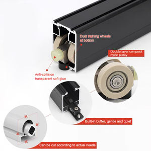 Роликовая Невидимая Система раздвижные аксессуары Волшебная Скрытая дорожка с внутренним поворотом на 180 градусов небольшая петля Скрытая дверная петля - Product Image 3