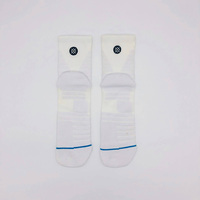 Chaussettes de sport personnalisées Cushined White Quarter pour hommes