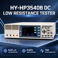 Medidor de Resistencia Digital con Resolución de 0.01 Microohmios y Compensación de Temperatura para Pruebas de Cables
