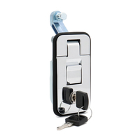 Noir Chrome Compression Verrouillage Loquet Boîte À Outils Caravane 4x4 4WD