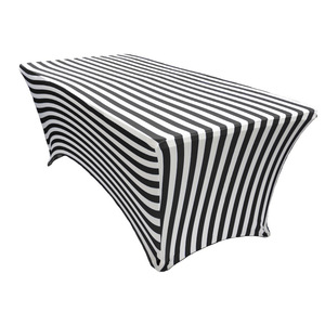 Mantel ajustado de 6 pies, decoraciones para eventos de boda, Patio, cubierta de mesa elástica de tela elástica para mesa plegable de 6 pies - Product Image 1