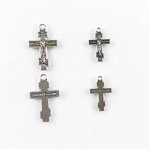 Pendentif religieux en forme de croix de Jésus de 18x29 mm, Coxpahn Cnacnn, pour la fabrication de colliers, principalement en alliage <span class=keywords><strong>orthodoxe</strong></span> - Product Image 3