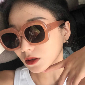 Fashionable Oval Retro Custom <b>Sunglasses</b> Women's Street Photography Uv Resistant <b>Sunglasses</b> - Product Image 1