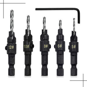 Vente directe usine : Jeu de forets à chanfreiner pour le travail du bois à queue hexagonale, outils de perçage pour perceuse électrique - Product Image 5