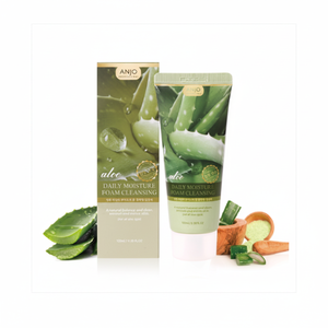 ANJO Cosmétiques Coréens Gel Nettoyant Quotidien Moussant à l'Aloès Anti-Rides 100ml Nettoyage en Profondeur Hydratant Élimination des Imperfections Tous Types de Peau - Product Image 2