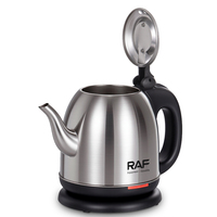 R.7860 Bouilloire électrique en acier inoxydable de haute qualité Capacité de 1.2L Bouilloire de santé domestique portable Arrêt automatique