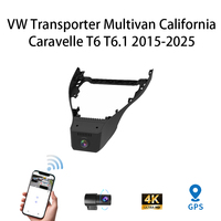 Caméra embarquée HD 4K pour VW Transporter Multivan California Caravelle avec deux objectifs DVR avant et arrière, GPS, plug and play
