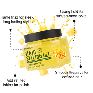 Gel Coiffant Fixation Forte Sans Résidus pour Queues de Cheval, Chignons et Cheveux Lissés - Product Image 3