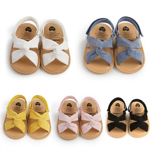 Summer Children Kids Girls Toddler Soft Rubber Sole Anti-Slip Shoes Cotton First <strong>Walker</strong> Baby Sandals - Product Image 3