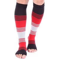 Coloré aide gonflement vente en gros personnalisé course chaussettes de sport course chaussettes de Compression Circulation sanguine chaussettes de sport