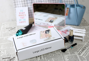 <span class=keywords><strong>Magnifying</strong></span> Vanity Led Gương <span class=keywords><strong>Single</strong></span> <span class=keywords><strong>Side</strong></span> trang điểm gương đứng gương với đèn LED - Product Image 4