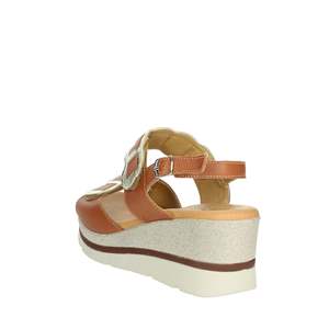 รองเท้าส้นเตารีดหนังแท้ Cinzia Soft Donna พร้อมสายรัดข้อเท้า ปรับขนาดได้ หลายสี - Product Image 1