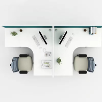 Mobilier de bureau moderne Table de travail Bureau de direction avec armoire Bureau d'ordinateur unique pour le bureau