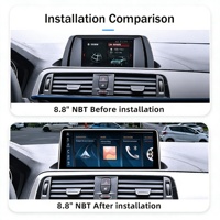Head Unit Mobil Sistem Android 10.25 inci CarPlay Android Auto USB GPS/WiFi Terintegrasi untuk BMW Seri 1/2 F20/F21/F23/F52 Dashboard