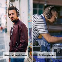 Headphone DJ Profesional OneOdio A70, 72 Jam Waktu Putar, Kabel & Nirkabel, Over Ear, Studio Monitor, SharePort