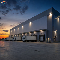 Chambre froide modulaire industrielle de grande taille, 5000 mètres cubes, panneaux PU isolés de 150 mm, pour entrepôt de transformation alimentaire, 380V/50Hz