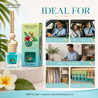 Bouteille en verre de 8 ml pour huile parfumée de voiture, diffuseur d'air suspendu avec bouchon en bois pour la décoration intérieure du véhicule, vente en gros pour les acheteurs