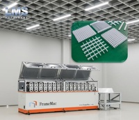 Máquina de Alta Velocidad para Fabricación de Rejillas Modulares para Techos, Línea de Perfilado de Techos Suspendidos de Aluminio, Certificación CE, Hidráulica