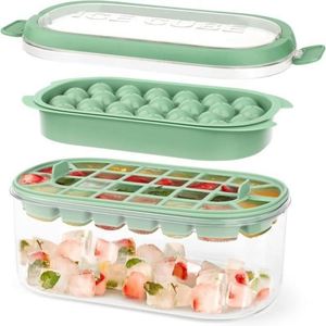 Moules à glaçons personnalisés en silicone avec couvercle et bac - Product Image 1