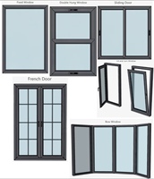 Fenêtre coulissante moderne simple en PVC, couleurs personnalisées, fenêtres en PVC