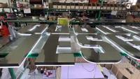 Enseigne publicitaire/de décoration murale 3D rétroéclairée en acier inoxydable avec logo personnalisé, LED, transformateur IP65, télécommande, pour la maison, mariage