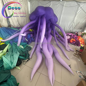 <span class=keywords><strong>Ballon</strong></span> gonflable accrochant pourpre décoratif de méduse de <span class=keywords><strong>plafond</strong></span> avec la lumière menée pour la décoration de partie - Product Image 1