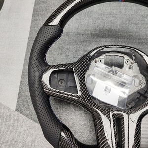 Volant sport en cuir et fibre de carbone personnalisé en usine pour BMW Série 1 2 3 4 G20 - Product Image 6