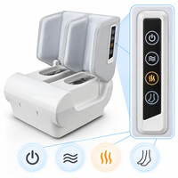 Masseur électrique pour pieds et mollets Shiatsu avec chaleur, vibrations et pétrissage profond, machine de massage des pieds pour la relaxation à domicile ou au bureau