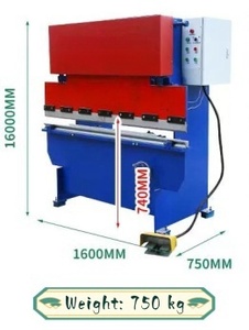 Ket nóng bán thủy lực tấm kim loại CNC uốn thép không gỉ Máy gấp kim loại tấm kim loại Máy gấp - Product Image 2