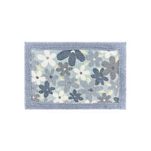 Alfombra de Baño Rectangular de Microfibra Floral con Borde Rosa, Absorbente, Antideslizante, para Uso Doméstico, Entrada o Dormitorio - Product Image 2