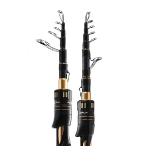 Histar Medusa dễ dàng mang theo quay 1.80m rỗng kim loại Reel chỗ Carbon ngắn đóng Chiều dài cần câu hoặc cần và Reel Combo