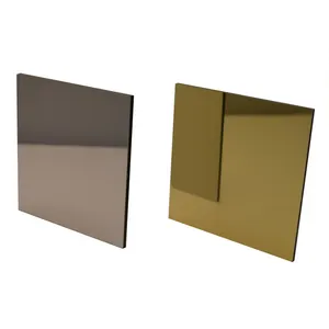 Alucobond Mirror Gold Finished Aluminum Composite Panel ACP Sheet Price For Travel Trailer Paneling Decoration