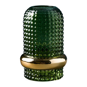 Vaso in Vetro Verde Nordico Stile Phnom Penh Retrò con Motivo Floreale <span class=keywords><strong>Turchese</strong></span> per Arredamento Casa - Product Image 3