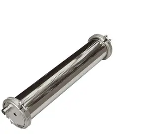 SS304 8040 End Port Housing Stainless Steel 304 RO Membrane Housing For Water Purification Systems