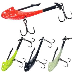 14g 25g insecte appât souple gabarit de pêche plomb lumineux doux <span class=keywords><strong>VMC</strong></span> ver crochet nouveau plomb gabarit crochet - Product Image 1