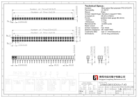 Bande de connecteurs femelles à pas de 2,54 mm, 40 broches, à trous ronds, plaquée or, pour achats en gros et commandes d'exportation