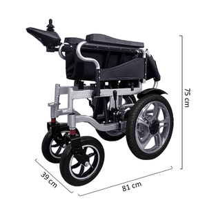 KSM-501P Cheap Foldable Wheelchair with 12Ah Lead-acid Battery Powerful <b>Electric</b> Scooter Comfortable Seat for Physical Therapy - Product Image 3