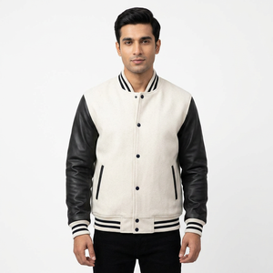 Vestes de baseball personnalisées pour hommes, femmes et jeunes, style varsity, bomber, manteau léger, nom et numéro brodés - Product Image 1