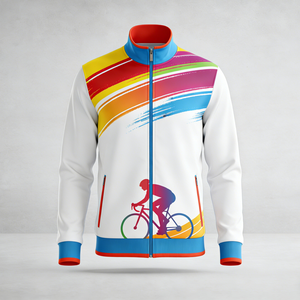 Chaqueta Deportiva Ligera Personalizada al por Mayor para Maratón, Corte Ajustado, con Cierre, Chaqueta Larga para Entrenamiento - Product Image 2