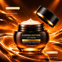 Krim Mata Copper Peptide 30g GHK-Cu untuk Garis Halus Lingkaran Hitam Melembapkan Mengencangkan Perawatan Bawah Mata OEM ODM