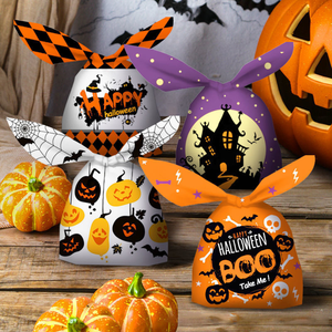 Prix de gros Divers modèles Sacs cadeaux sur le thème d'Halloween Sachets cadeaux en plastique pour bonbons Poches Origine du Vietnam - Product Image 6
