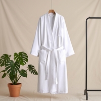 Peignoir en coton éponge à poils coupés, col kimono, absorbant et séchant rapidement, 1200g, en velours coupé, pour hôtels cinq étoiles et usage en gîte, vente en gros