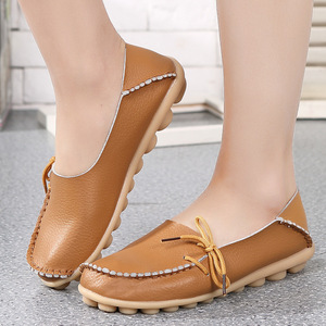 Mocassins pour femmes, chaussures plates en cuir PU, chaussures décontractées pour femmes, chaussures à enfiler, <span class=keywords><strong>grande</strong></span> <span class=keywords><strong>taille</strong></span>, chaussures pour mère - Product Image 6