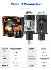 2025 Y1 <span class=keywords><strong>MAX</strong></span> H4 lentille Laser haute qualité 100W <span class=keywords><strong>Faraday</strong></span> phare de voiture pour Chevrolet Mazda Golf-6000K état neuf - Product Image 4