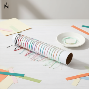 Bracelet à perles en tube, 2400 pièces, couleurs assorties, imitation perle, bijoux tendance pour femmes, cadeau, style tendance - Product Image 3