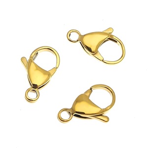 Cierre de langosta de acero inoxidable chapado en oro de 18k con forma de mariposa para la fabricación de pulseras, conector para accesorios de joyería - Product Image 4