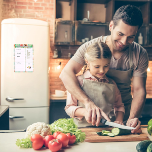 Planificateur de repas magnétique pour réfrigérateur A4-8.5x12, menu hebdomadaire, tableau effaçable à sec, forme écologique pour la cuisine - Product Image 4