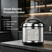 Cuisinière électrique multifonction 16-en-1 : autocuiseur, cuiseur à riz, cuiseur vapeur, mijoteuse, yaourtière, antiadhésive, appareil de cuisine